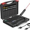 CVLIFE Rechargeable Green/Red Laser Bore Sight Kit with 64 Caliber Adapters for .17 to 12GA, Magnetic Scope Leveling Tool & Scope Level(Red Laser)
