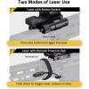 CVLIFE 28×40mm Large Lens Reflex Sight Red Dot Sight for Rifle,4 Reticle Optics with Laser and Pressure Pad Switch for 21mm Rail(green laser)