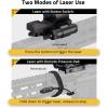 CVLIFE 28×40mm Large Lens Reflex Sight Red Dot Sight for Rifle,4 Reticle Optics with Laser and Pressure Pad Switch for 21mm Rail(red laser)