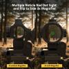 CVLIFE EagleTalon Multi Reticle Auto-Brightness Red Dot and 3X Magnifier Combo,2.95in Eye Relief,25MM Large Lens Motion Awake Red Dot Sight and Compact Magnifier with Quick Detach Mount(green dot)