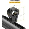 CVLIFE Precision 1 Inch Dovetail Scope Rings with 1 Stop Pin – Fit 11mm and 3/8 inch Dovetail Rail – 2 Pieces(High)