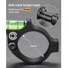 CVLIFE Scope Leveling Kit Anti-cant Scope Level for 30mm Tubes with 2 Magnetic Bubble Level Precision Leveling Tool during the Installation and Use of the Scope Aluminum Alloy Black(34mm)