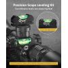 CVLIFE Scope Leveling Kit Anti-cant Scope Level for 30mm Tubes with 2 Magnetic Bubble Level Precision Leveling Tool during the Installation and Use of the Scope Aluminum Alloy Black(34mm)