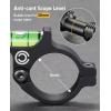 CVLIFE Scope Leveling Kit Anti-cant Scope Level for 30mm Tubes with 2 Magnetic Bubble Level Precision Leveling Tool during the Installation and Use of the Scope Aluminum Alloy Black(30mm)