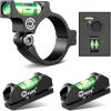 CVLIFE Scope Leveling Kit Anti-cant Scope Level for 30mm Tubes with 2 Magnetic Bubble Level Precision Leveling Tool during the Installation and Use of the Scope Aluminum Alloy Black(30mm)