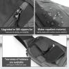 CVLIFE CCW Sling Bag for Men & Women, Tactical EDC Concealed Carry Chest Pack, Quick Draw Concealment Purse, Everyday Carry Crossbody Shoulder Bag for Travel, Hiking, Running & Daily Use, Black(Grey)