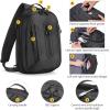 CVLIFE CCW Sling Bag with Ambidextrous Design，EDC Bag Sling Pack for Men Women, Customizable Inner Liner Tactical Crossbody Backpack for Security Work, Daily Commuting, Cycling and Hiking, Black(Black)
