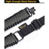 CVLIFE Rifle Sling Strap 550 Paracord 2 Point Sling with Tri-Lock Swivel for Hunting and Outdoor(Camo Grey)