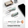 CVLIFE Pocket Folding Knife with 2.12” 14C28N Stainless Steel Blade, Ergonomic G10 Handle Small EDC Knives with Deep Reversible Clip, Liner-Lock Flipper for Men Women Ideal for Outdoor Daily Camping Survival, Green(Green)