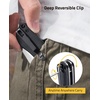 CVLIFE Pocket Folding Knife with 2.12” 14C28N Stainless Steel Blade, Ergonomic G10 Handle Small EDC Knives with Deep Reversible Clip, Liner-Lock Flipper for Men Women Ideal for Outdoor Daily Camping Survival, Green(Black)