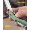 CVLIFE Pocket Folding Knife with 2.12” 14C28N Stainless Steel Blade, Ergonomic G10 Handle Small EDC Knives with Deep Reversible Clip, Liner-Lock Flipper for Men Women Ideal for Outdoor Daily Camping Survival, Green(Green)