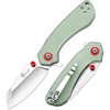 CVLIFE Pocket Folding Knife with 2.12” 14C28N Stainless Steel Blade, Ergonomic G10 Handle Small EDC Knives with Deep Reversible Clip, Liner-Lock Flipper for Men Women Ideal for Outdoor Daily Camping Survival, Green(Green)